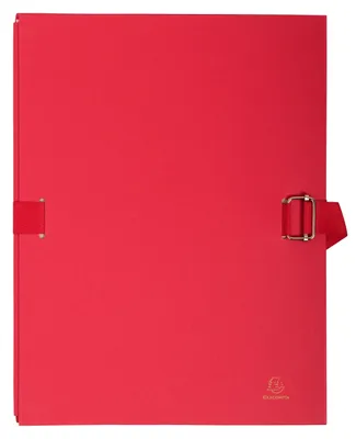 Produktbild von Exacompta 25 Dehnfalttaschen Leinenpapier A4 Rot