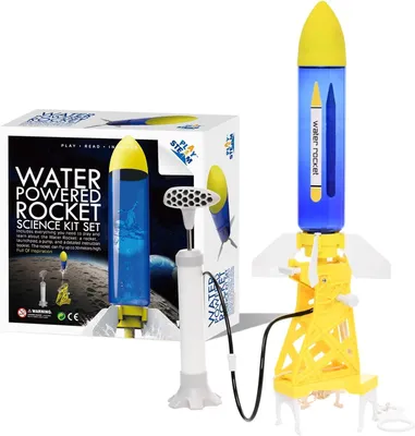 Productafbeelding van Waterraket bouwset, educatief speelgoed, launcher en pomp, voor buiten