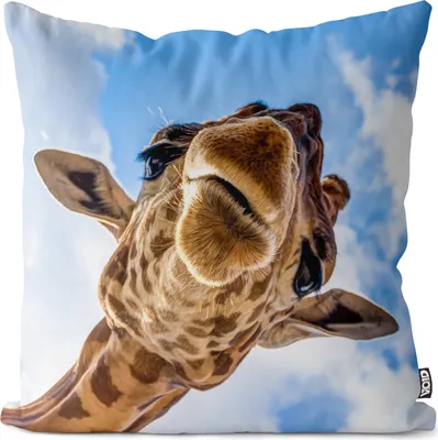 Produktbild von VOID Giraffe Safari Afrika Tier Kissenbezug Kissenhülle Polyester Dekoration Outdoor Dekokissen