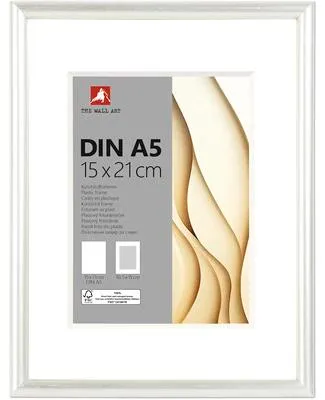 Produktbild von Portraitrahmen Kunststoff silber 15x21 cm (DIN A5)