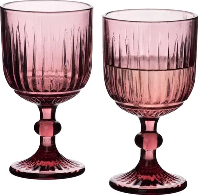 Image de Verres à boire Elise Purple 9 x 16,4 cm / 350 ml, violet, lot de 4