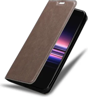 Immagine prodotto di Cadorabo custodia per Sony Xperia 5 II custodia protettiva in marrone custodia per cellulare cover chiusura magnetica