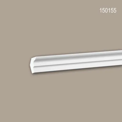 Produktbild von PROFHOME 150155 Eckleiste aus Polyurethan Deckenleiste Stuckleiste 2 m