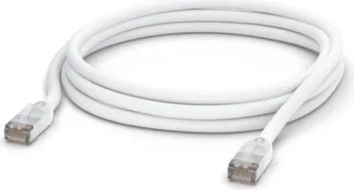 Produktbild von Ubiquiti, weißes Cat5e-Netzwerkkabel, UACC-CABLE-PATCH-OUTDOOR-3M-W