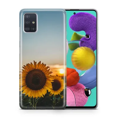 Produktbild von Handyhülle Schutzhülle für Samsung Galaxy A11 Case Cover Tasche Bumper Etuis TPU, Modell:Samsung Galaxy A11, Motiv auswählen:Sonnenblumen