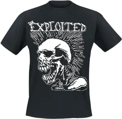 Produktbild von The Exploited Mohican Skull Black XL T-Shirt