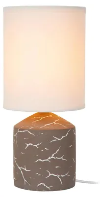 Imagen del producto de Lucide FRAN - Lámpara de mesa - Diámetro 13 cm - 1xE14 - Color taupe