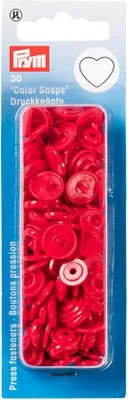 Obrázok produktu pre Prym 393338, Patentové kliešte, Polyoxymetylén (POM), Červená, Matte, Srdce (tvar), 1,24 cm