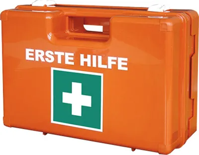 Produktbild von Lüllmann Erste-Hilfe-Koffer S, mit Füllung gem. DIN 13157, inkl. Wandhalterung