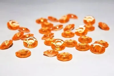 Produktbild von 100 Dekosteine Diamant | Ø 12 mm Orange