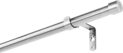 Produktbild von SN Deco Vorhangstange Kappe, 1-läufig, nickel-satiniert, Ø16 mm, 240 cm, inkl. Zubehör, Fixmaß