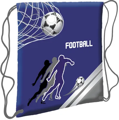 Produktbild von Starpak Turnbeutel Gymnastikbeutel Fußball "Football" - 38,5 x 33 cm