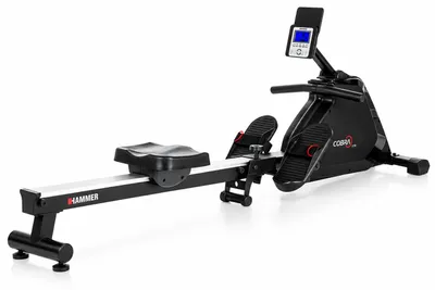 Productafbeelding van HAMMER roeapparaat Cobra XTR Plus voor thuisgebruik, met smartphone-/tablethouder, geschikt voor een lichaamsgewicht tot 130 kg