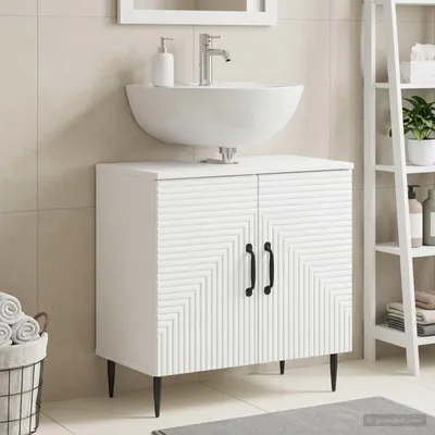 Productafbeelding van Maison Exclusive - Wastafelmeubel HAARLEM, wit, 59,5 x 31,5 x 59 cm