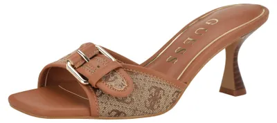Produktbild von Guess Damen Dista Sandale mit Absatz, Beige/Braun 210, 37 EU