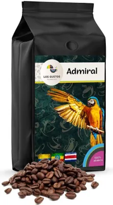 Produktbild von Los Gustos Admiral Kaffee-Bohnen 1000 g, Ungemahlen, Kaffeebohnen für Kaffee-Vollautomat, Frisch Geröstet