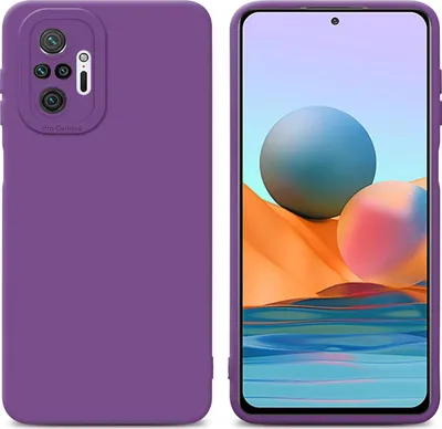 Produktbild von Cadorabo Hülle für Xiaomi RedMi NOTE 10 PRO Schutz Hülle in Lila TPU Silikon Etui Case Handyhülle