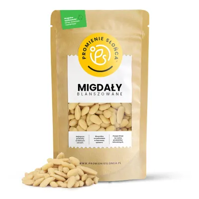 Zdjęcie produktu dla Migdały Blanszowane Całe 1 kg