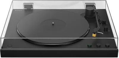 Obrázok produktu pre Sony PS-LX5BT, Gramofón s remeňovým pohonom, Automatický, Čierna, Guma, Hliník, 33 1/3,45 ot/min