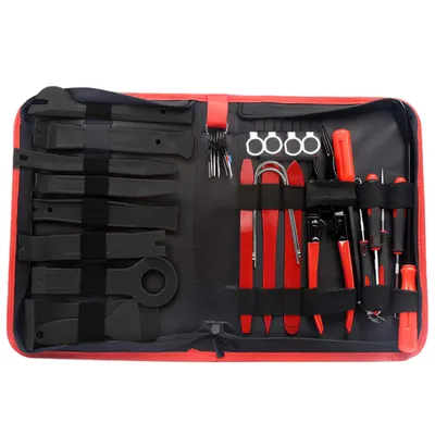 Produktbild von Auto Demontage Werkzeug Innenraum Verkleidungs, 28 Stück Zierleistenkeile für AutotürRadio, Türverkleidung, Car Panel mit Tool-Set zum Entfernen Retoo
