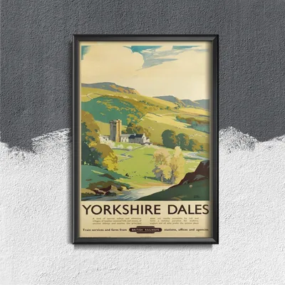 Produktbild von Poster - Canvas - Leinwand - 29,7 cm x 42 cm - Yorkshire Dales