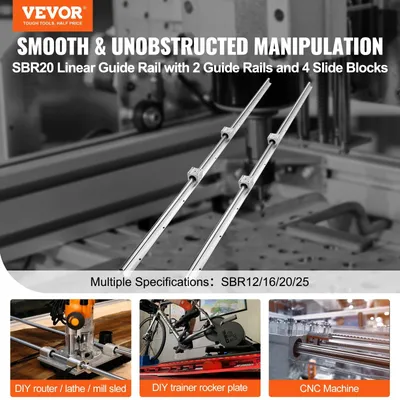 Image de Rails linéaires - Mouvement fluide pour les systèmes de bobinage DIY - SBR20