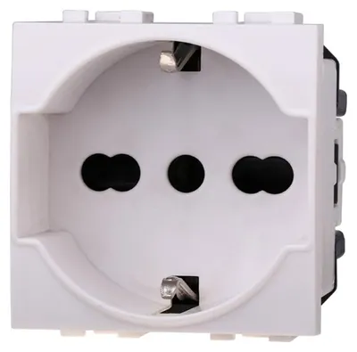Immagine prodotto di ETTROIT Presa schuko 2P+T 16A compatibile serie Livinglight Biticino colore bianco