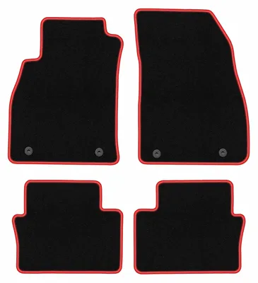 Immagine prodotto di Tappetini in velluto Nero/Rosso per Opel Insignia A 2008-2017 Set 4 pezzi