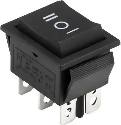 Produktbild von Wippenschalter Ein-Aus-Ein, 2 polig (6pin) Wechselschalter 16A 250