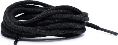 Zdjęcie produktu dla Corbby Czarne Cienkie Okrągłe Sznurowadła 90 cm