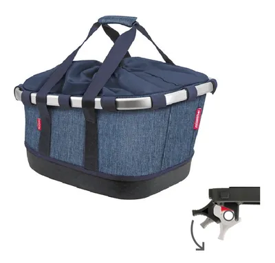 Produktbild von Klickfix Reisenthel Bikebasket GT UniKlip2 Fahrradkorb Einkaufskorb twist blue
