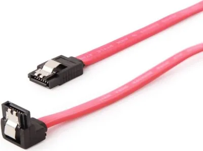 Zdjęcie produktu dla Gembird CC-SATAM-DATA90, 0,5 m, SATA III, Żeńska/Żeńska, Czarny, Czerwony, Prosty, W dół