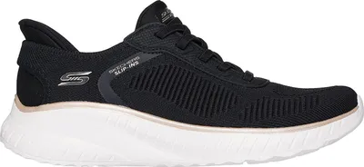Produktbild von Skechers Damen Bobs Squad Chaos Current Muse Slip-InTurnschuhe, Black/Gold Texti