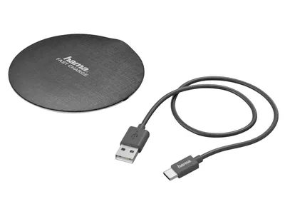 Obrázok produktu pre Hama 00183381, Vnútorný, USB, Bezdrôtové nabíjanie, Čierna
