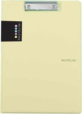 Immagine prodotto di Cartella doppia A4 in plastica PASTELINI giallo