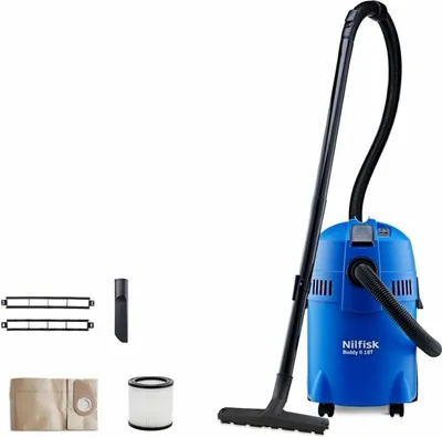 Zdjęcie produktu dla Nilfisk Buddy II 12, 1200 W, Bęben próżniowy, Suchy i Mokry, Worek na kurz, 12 l, 74 dB