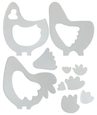 Productafbeelding van Herbruikbare Acryl Kippenvorm Quiltliniaal