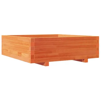 Obrázok produktu pre Záhradný kvetináč voskovohnedý 80x80x26,5 cm masívna borovica