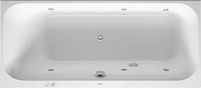 Produktbild von Duravit Whirlwanne Happy D.2 160x70cm, Jet, EB-Version, 1 RS li, we.