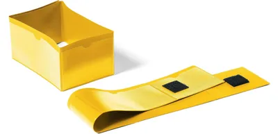 Image de DURABLE Porte-étiquette pour pied de palette 140X65 / 90x65 mm, 50 pc, Jaune, 172404