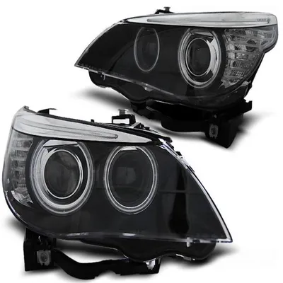 Produktbild von Xenon CCFL Angel Eyes Scheinwerfer passend für BMW 5er E60/E61 05-07 schwarz