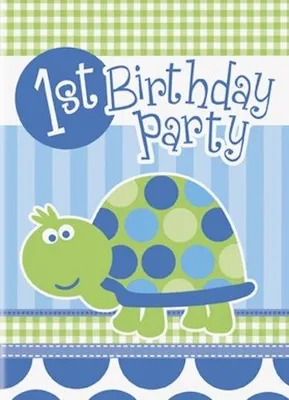 Produktbild von 1. Geburtstag Schildkröte 8 Einladungskarten