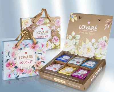 Produktbild von Lovare Tee "Bouquet", Set Geschenk Set 6 Sorten, 30Stk