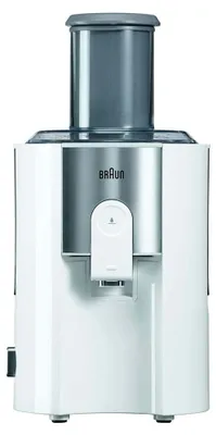 Produktbild von Braun J 500 WH, Entsafter, Edelstahl, Weiß, 2 l, 1,25 l, 7,5 cm, 900 W