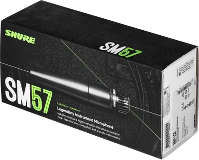Image de Shure SM57, microphone de studio, 40 - 15000 Hz, cardioïde, noir