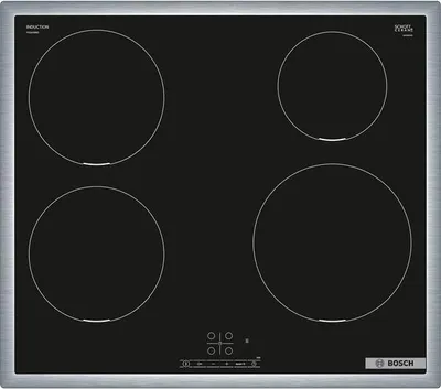 Zdjęcie produktu dla Bosch Serie 4 PIE645BB5E, Czarny, Wbudowany, 60 cm, Płyta indukcyjna strefowa, Szkło ceramiczne, 4 stref(y)