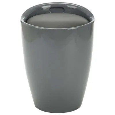 Immagine prodotto di Sgabello con Contenitore Grigio in Pelle finta