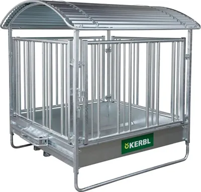 Produktbild von Pferde-Viereckraufe mit Sicherheitsfreßgitter 2 x 2 m