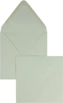 Produktbild von Briefumschläge 140x140mm 120g/qm gummiert VE=100 Stück delfingrau