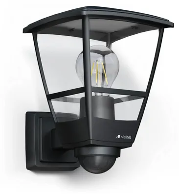 Produktbild von Steinel Semsor Außenwandleuchte L 10 S, Schwarz, 180° Bewegungsmelder, 084769